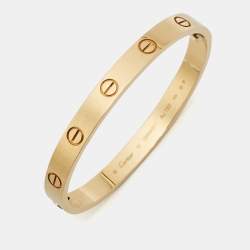 مملوكة مسبقًا Cartier Love 18k Yellow Gold Classic Model Bracelet 18