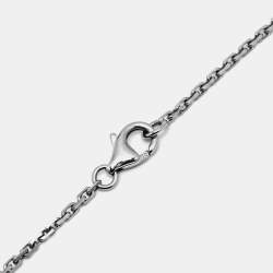 Pre Owned Cartier Love  Diamond 18K White Gold Pendant Necklace