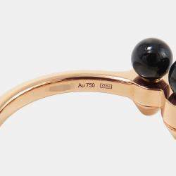 مملوكة مسبقًا Cartier Clash de Cartier 18K Rose Gold and Diamond Band Ring EU 56