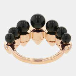 مملوكة مسبقًا Cartier Clash de Cartier 18K Rose Gold and Diamond Band Ring EU 56