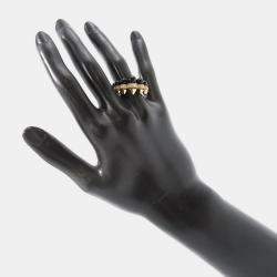 مملوكة مسبقًا Cartier Clash de Cartier 18K Rose Gold and Diamond Band Ring EU 56