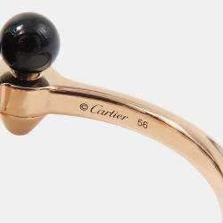 مملوكة مسبقًا Cartier Clash de Cartier 18K Rose Gold and Diamond Band Ring EU 56