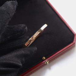 Pre Owned Cartier Love Classic Small Model 6 Diamond 18k Gold Bracelet 16