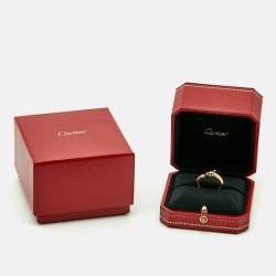 Pre Owned Cartier Panthere De Cartier Tsavorite Garnet Onyx 18k Rose Gold Ring Size 56