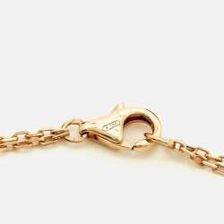 Pre Owned Cartier Love Diamonds 18k Rose Gold Necklace