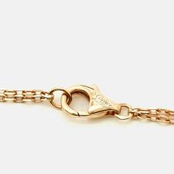 Pre Owned Cartier Love Diamonds 18k Rose Gold Necklace