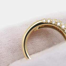 مملوكة مسبقًا Cartier Vintage Mimi 18K Yellow Gold Diamond Ring EU 50