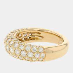 مملوكة مسبقًا Cartier Vintage Mimi 18K Yellow Gold Diamond Ring EU 50