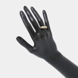 مملوكة مسبقًا Cartier Vintage Mimi 18K Yellow Gold Diamond Ring EU 50