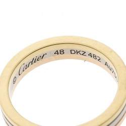 Cartier Trinity 18K Three Tone Gold Wedding Band Ring Size 48