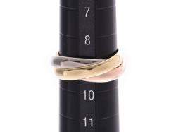 مملوك ة مسبقًا Cartier Trinity De Cartier Three Tone 18k Gold Band Ring Size 49