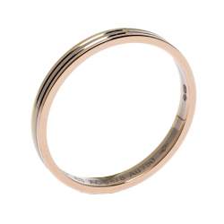 Pre Owned خاتم زفاف كارتييه ترينيتي حلقة ذهب ثلاثي اللون عيار 18 مقاس 63