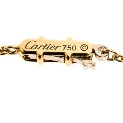 Cartier 0.23ct Diamond Solitaire 18K Yellow Gold Pendant Necklace 
