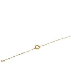 مملوكة مسبقًا Cartier Love Diamond 18K Yellow Gold Chain Bracelet