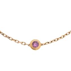 Pre Owned Cartier Saphirs Légers de Cartier Pink Sapphire 18K Rose Gold Bracelet