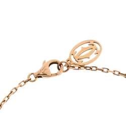 Pre Owned Cartier Saphirs Légers de Cartier Pink Sapphire 18K Rose Gold Bracelet