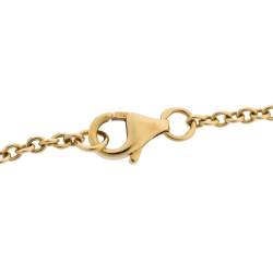 Pre Owned Cartier Love Interlocking 2 Hoops 18K Yellow Gold Bracelet