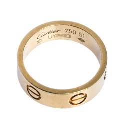 مملوكة مسبقًا خاتم كارتييه "لوف"حلقة ذهب أصفر عيار 18 مقاس 51