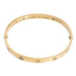 Pre Owned سوار كارتييه لوف ذهب أصفر عيار 18 قيراط ألماسات 18