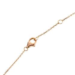 Pre Owned Cartier Trinity Diamond 18K Three Tone Gold Pendant Necklace