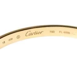 مملوكة مسبقًا Cartier LOVE 18K Yellow Gold Open Cuff Bracelet 18
