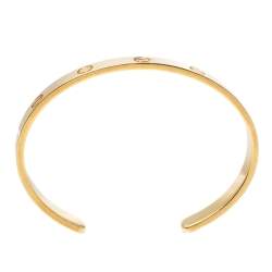 مملوكة مسبقًا Cartier LOVE 18K Yellow Gold Open Cuff Bracelet 18