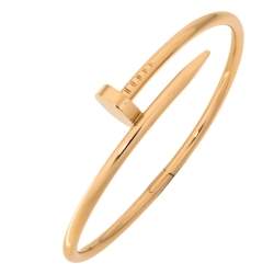 Pre Owned Cartier Juste un Clou 18K Rose Gold Bracelet 18