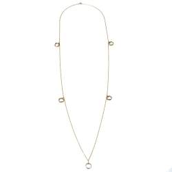 مملوكة مسبقًا Cartier Trinity de Cartier 18K Three Tone Gold Station Necklace