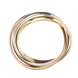 مملوكة مسبقًا خاتم كارتييه ترينيتي دو كارتييه ثلاثي الألوان عيار 18 مقاس 52