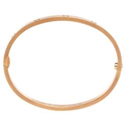 مملوكة مسبقً ا Cartier LOVE 18K Rose Gold Narrow Bracelet SM 16
