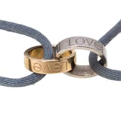 Cartier Love 18K Two Tone Gold Cord Bracelet