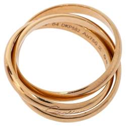 Pre Owned خاتم كارتييه "ترينيتي" ذهب وردي عيار 18 مقاس 64