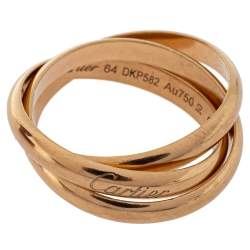 Pre Owned خاتم كارتييه "ترينيتي" ذهب وردي عيار 18 مقاس 64
