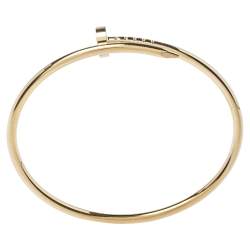 Pre Owned Cartier Juste Un Clou 18K Yellow Gold Bracelet SM