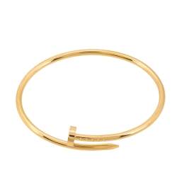 Pre Owned Cartier Juste Un Clou 18K Yellow Gold Bracelet 15