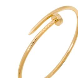 Pre Owned Cartier Juste Un Clou 18K Yellow Gold Bracelet 15