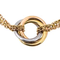 Pre Owned Cartier Trinity 18K Three Tone Gold Bracelet