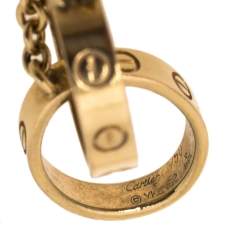 مملوكة مسبقًا Cartier Love Interlocking Screw Motif 18K Yellow Gold Bracelet