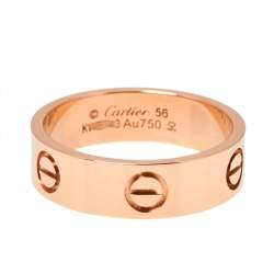 Pre Owned خاتم كارتييه لوف ذهب وردي عيار 18 مقاس 56