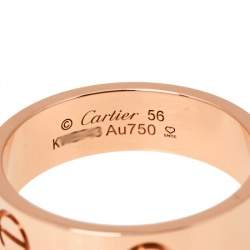 Pre Owned خاتم كارتييه لوف ذهب وردي عيار 18 مقاس 56