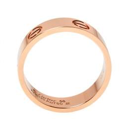 Pre Owned خاتم كارتييه لوف ذهب وردي عيار 18 مقاس 56