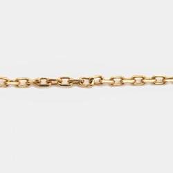 Pre Owned Cartier Amulette De Cartier Mother of Pearl Diamond 18K Yellow Gold Bracelet