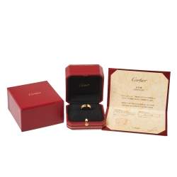 Pre Owned Cartier Love 18K Yellow Gold Ring Size 53