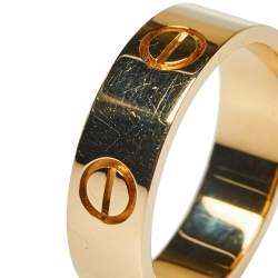 Pre Owned Cartier Love 18K Yellow Gold Ring Size 53