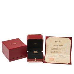 مملوكة مسبقًا Cartier Trinity 18K Three Tone Gold Ring Size 52