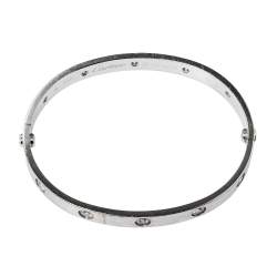 Pre Owned Cartier Love 10 Diamonds 18K White Gold Bracelet 18