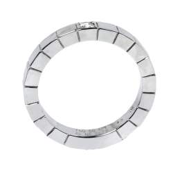 Pre Owned خاتم كارتييه لانيرس حلقة ذهب أبيض عيار 18 مقاس 50