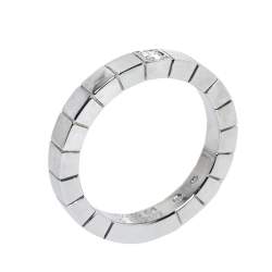 Pre Owned خاتم كارتييه لانيرس حلقة ذهب أبيض عيار 18 مقاس 50