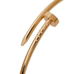 Pre Owned Cartier Juste Un Clou 18K Rose Gold Bracelet SM 17