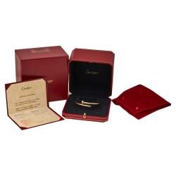 مملوكة مسبقًا Cartier Juste Un Clou 18K Yellow Gold Bracelet 17